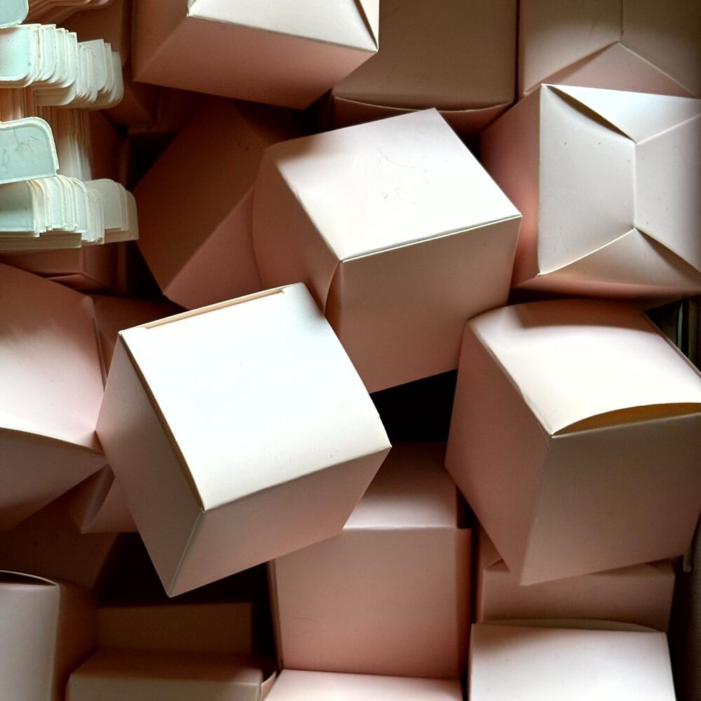 Cute pink small boxes